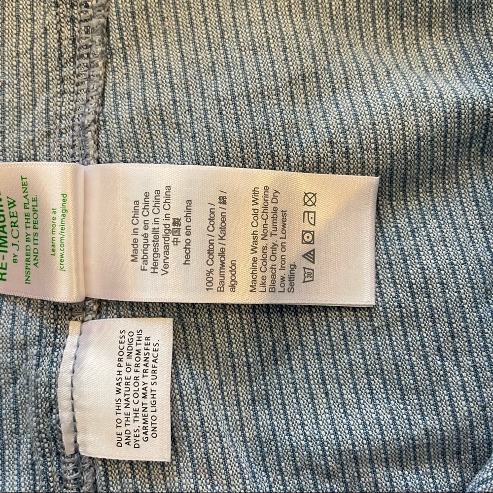 J Crew Pull-on Indigo Corduroy Short Blue Size Medium - Picture 14 of 15